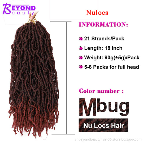 soft locs 36 inch nu faux locs crochet braids Soft Faux Locs Hair Style Dreadlocks afro Braiding Hair